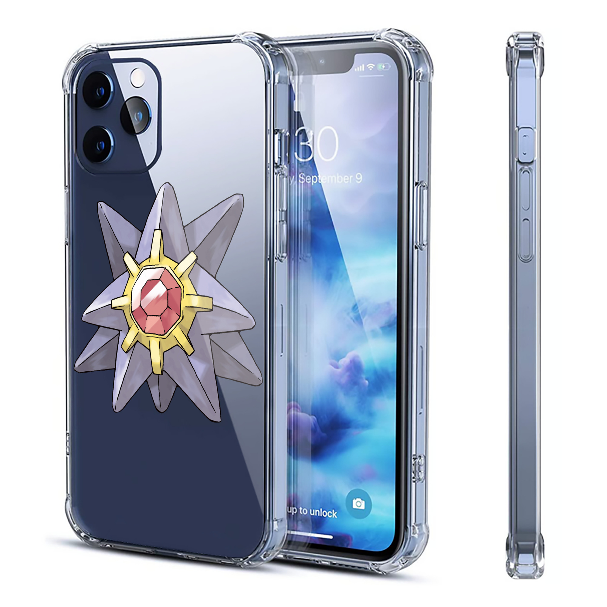 （画像用） ポケットモンスター Pokémon 【iPhone 12シリーズ対応】透明スマホケース（クリアソフトケース）